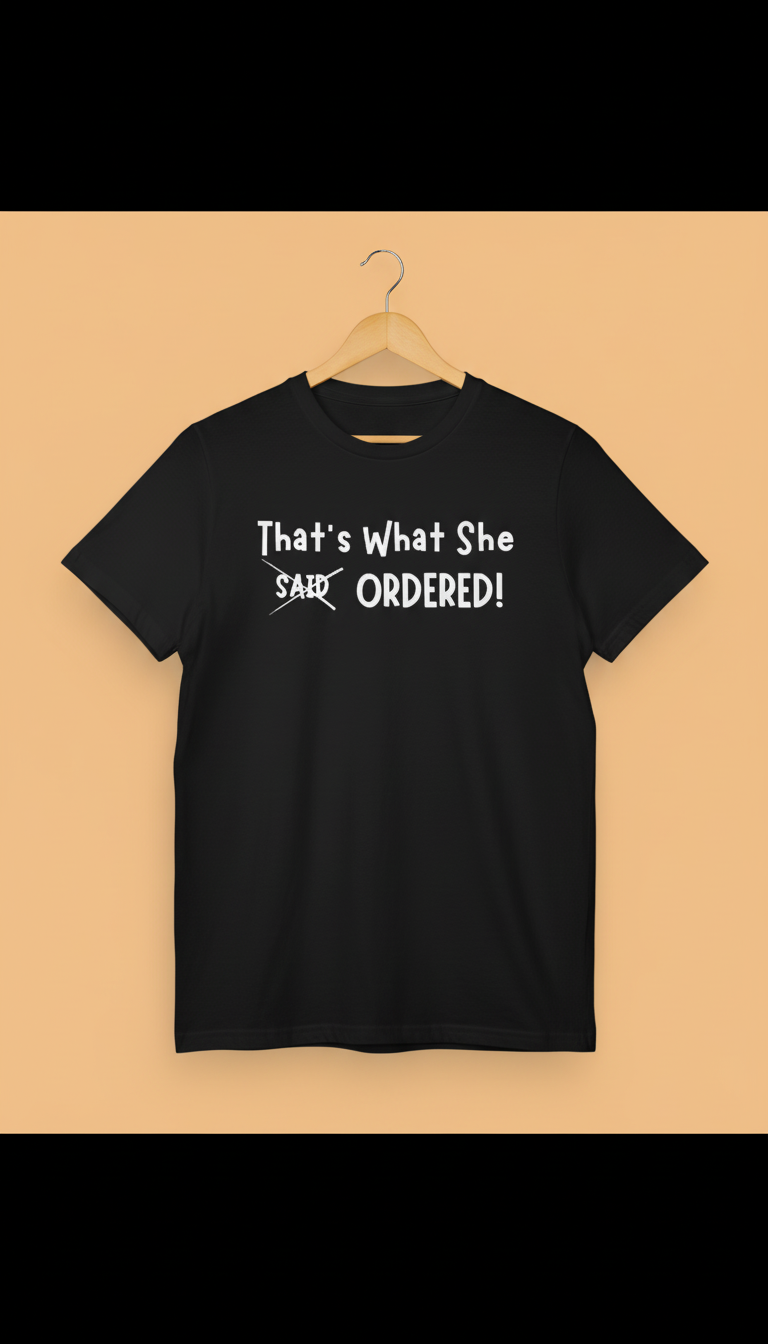 That's what she ORDERED