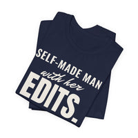 Self-Made Man With Her Edits men's T-shirt, view 5