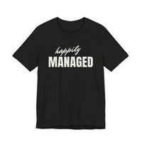 Happily Managed men's T-shirt in Black