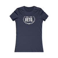 Veni. Vidi. Veto. women's T-shirt in Navy