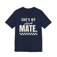 She's My Checkmate men's T-shirt in Navy
