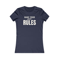 Make Your Own Rules women's T-shirt in Navy