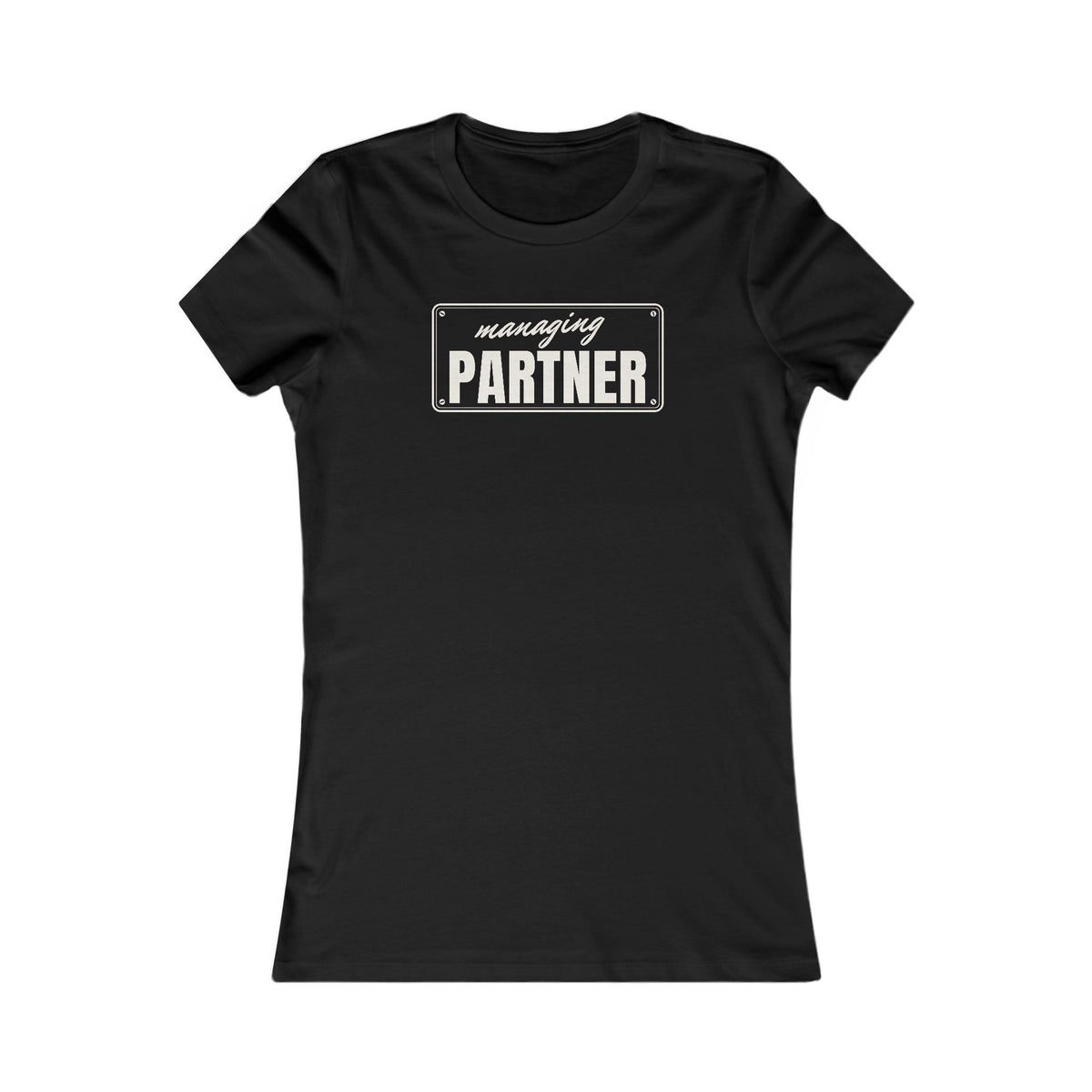 Managing Partner women's T-shirt in Black