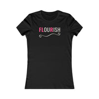 Flourish women's T-shirt in Black