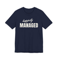 Happily Managed men's T-shirt in Navy