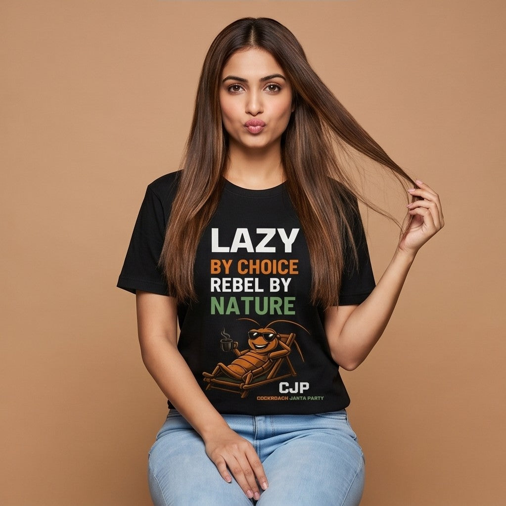 Lazy By Choice, Rebel By Nature — Women's Tee