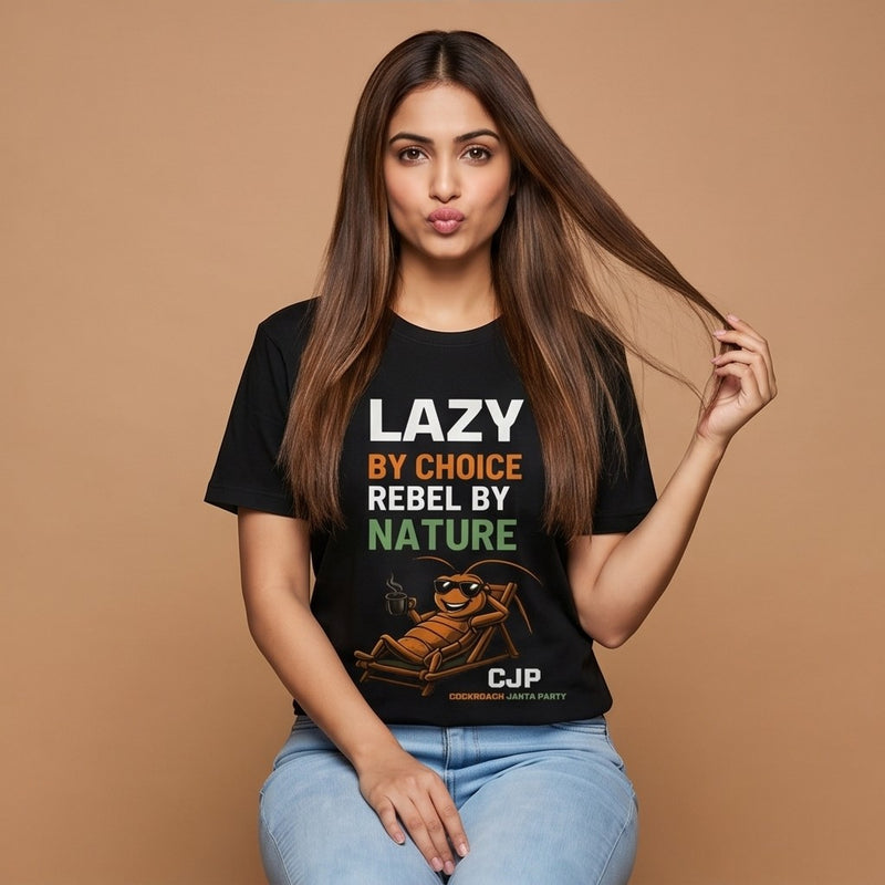Lazy By Choice, Rebel By Nature — Women's Tee