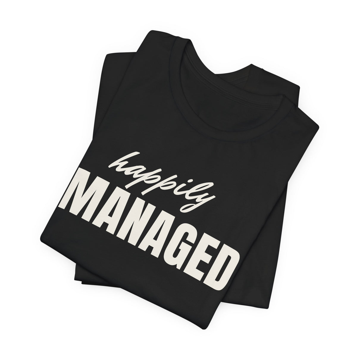 Happily Managed men's T-shirt, view 2