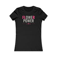 Flower Power women's T-shirt in Black