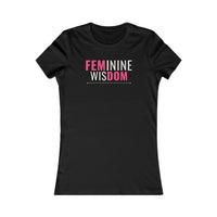 Feminine Wisdom women's T-shirt in Black
