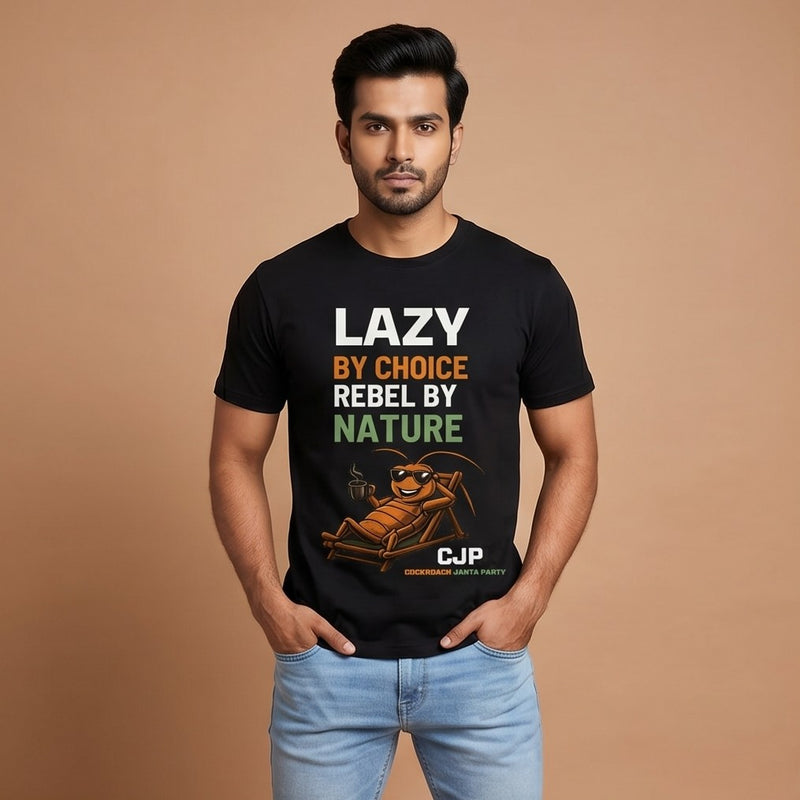 Lazy By Choice, Rebel By Nature — Men's Tee