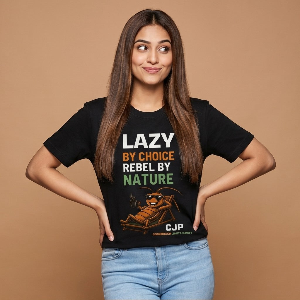 Lazy By Choice, Rebel By Nature — Women's Tee
