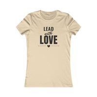 Lead With Love women's T-shirt in Soft Cream