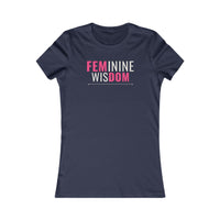 Feminine Wisdom women's T-shirt in Navy