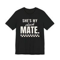 She's My Checkmate men's T-shirt in Black