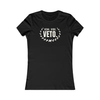 Veni. Vidi. Veto. women's T-shirt in Black