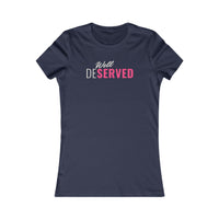 Well Deserved women's T-shirt in Navy