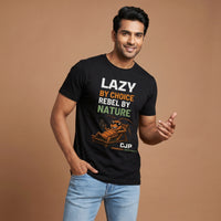 Lazy By Choice, Rebel By Nature — Men's Tee