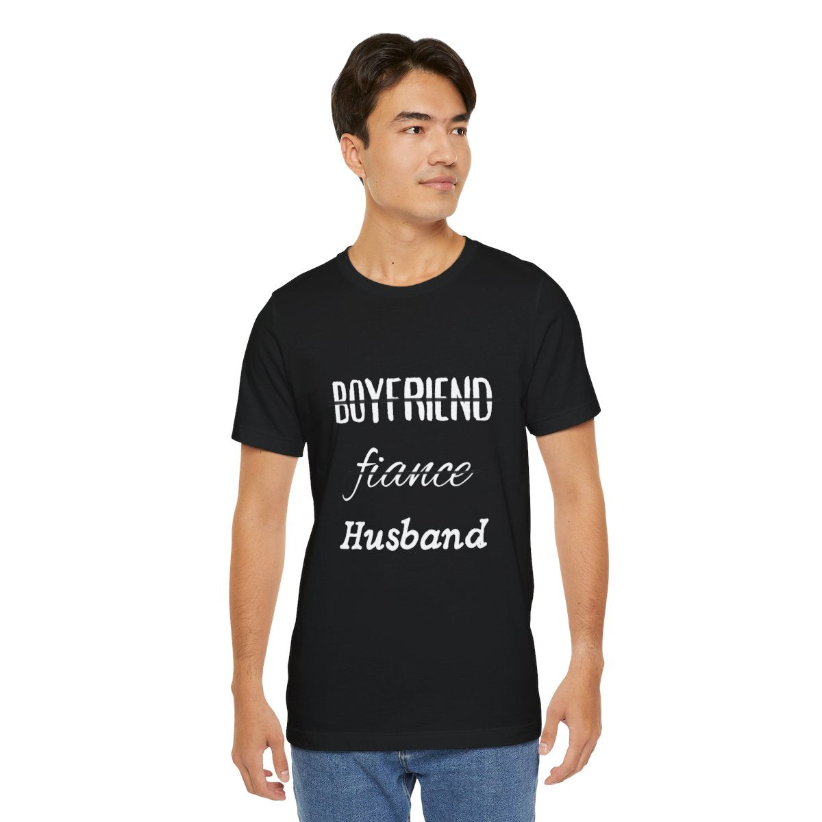 Boyfriend, Fiance, Husband on model, Black — on-model
