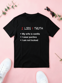 2 Lies, 1 Truth — styled flat lay [kk-ai-shoot]