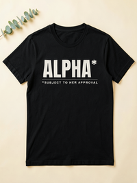 Alpha* (Subject to Her Approval) — flat lay [kk-ai-shoot]