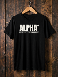 Alpha* (Subject to Her Approval) — on hanger [kk-ai-shoot]