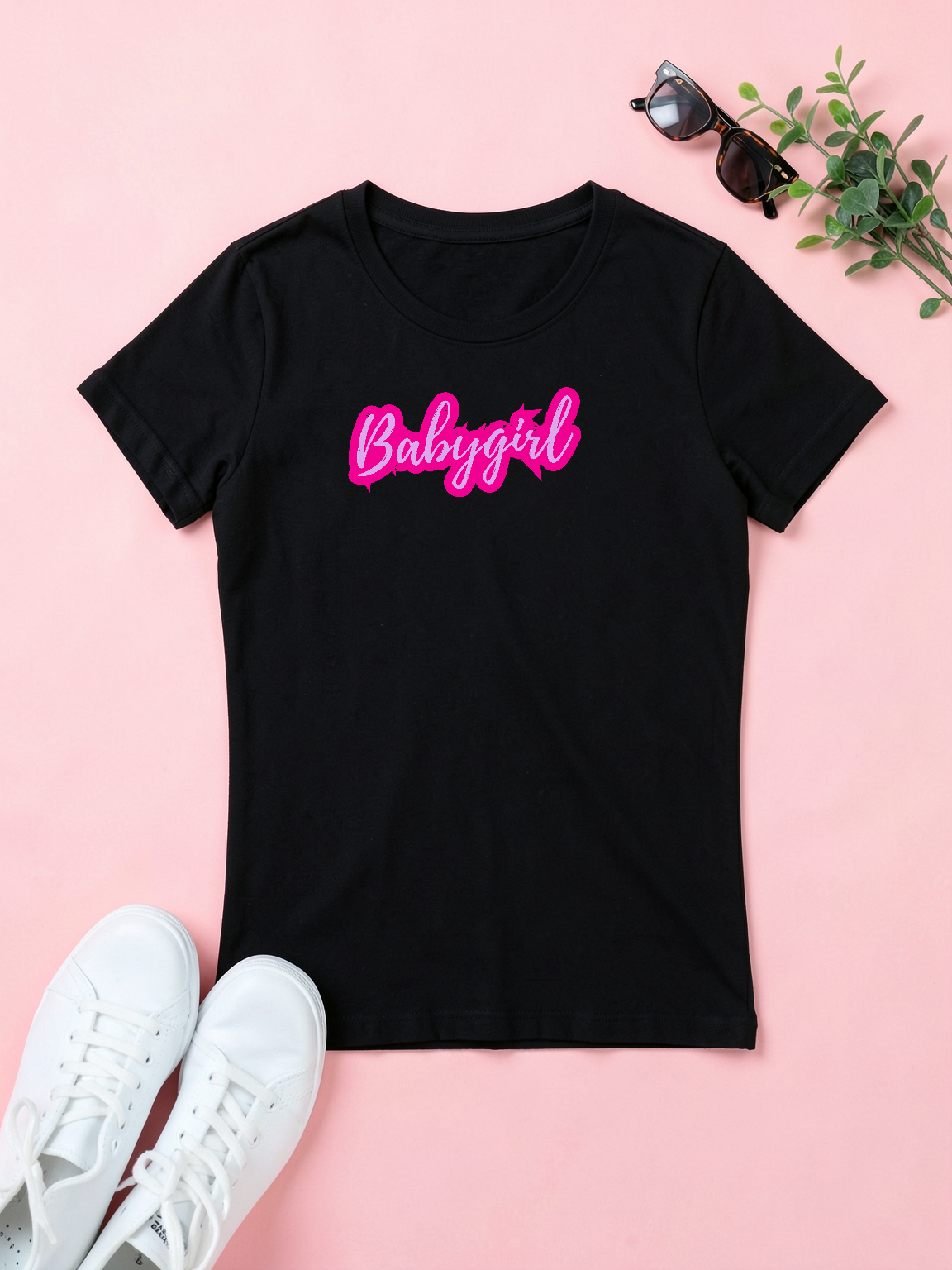 Babygirl — styled flat lay [kk-ai-shoot]
