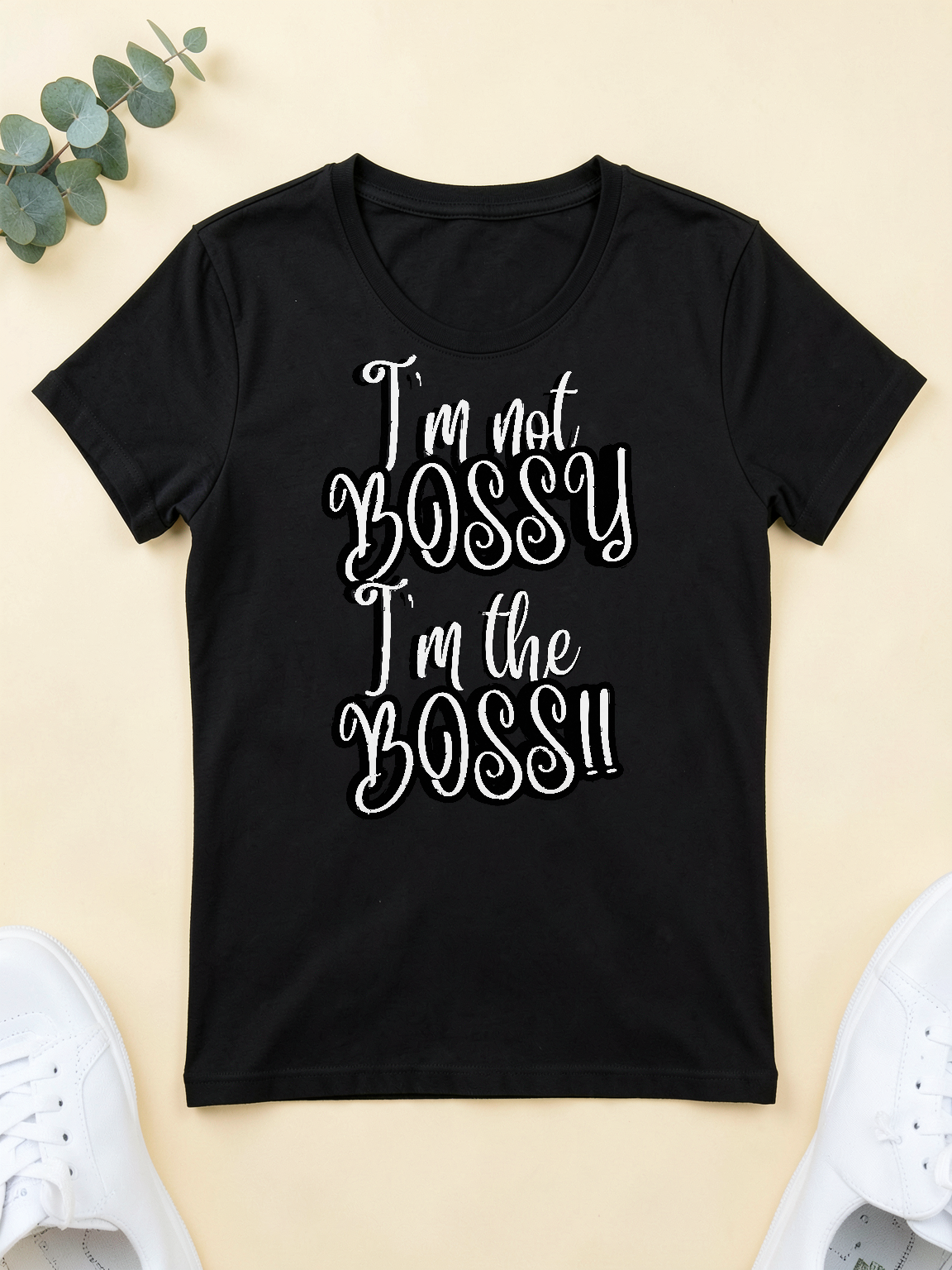I Am the Boss — flat lay [kk-ai-shoot]