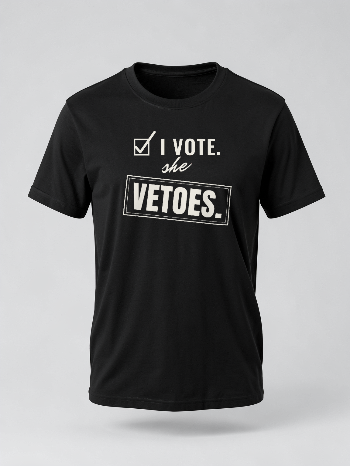 I Vote. She Vetoes. — garment fit [kk-ai-shoot]
