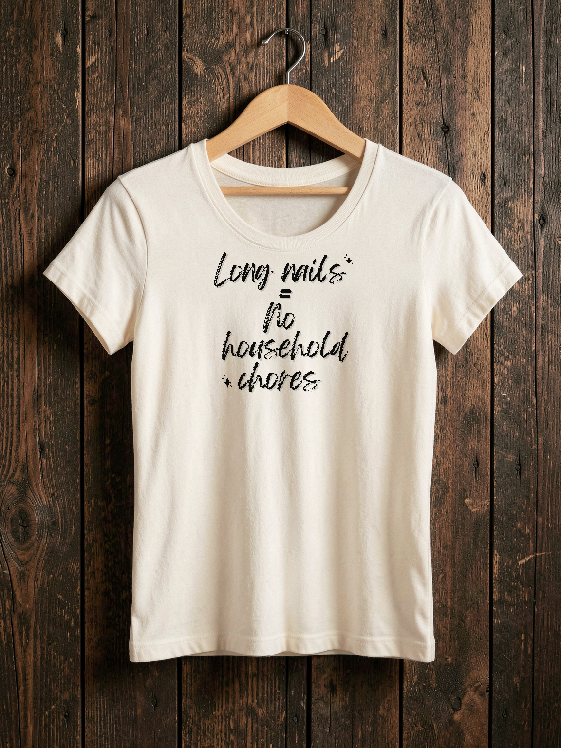 Long Nails = No Household Chores — on hanger [kk-ai-shoot]