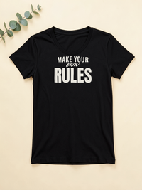 Make Your Own Rules — flat lay [kk-ai-shoot]