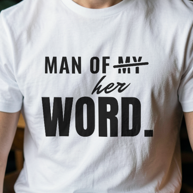 Man of Her Word — print detail [kk-ai-shoot]