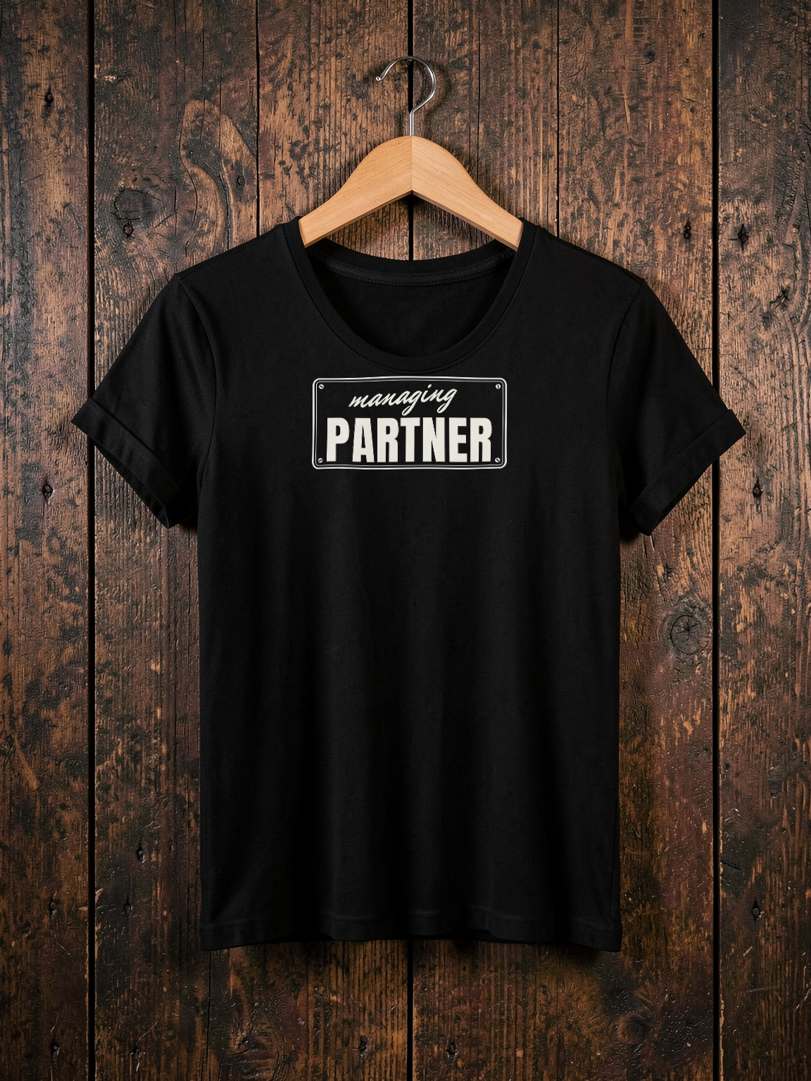 Managing Partner — on hanger [kk-ai-shoot]