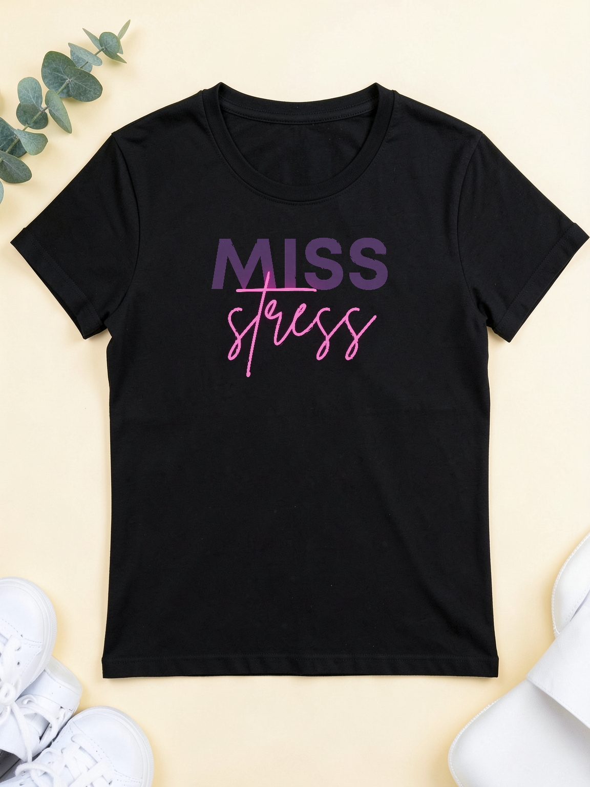 Miss Stress — flat lay [kk-ai-shoot]