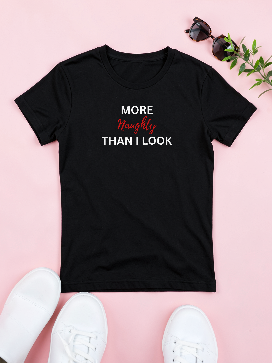 More Naughty Than I Look — styled flat lay [kk-ai-shoot]