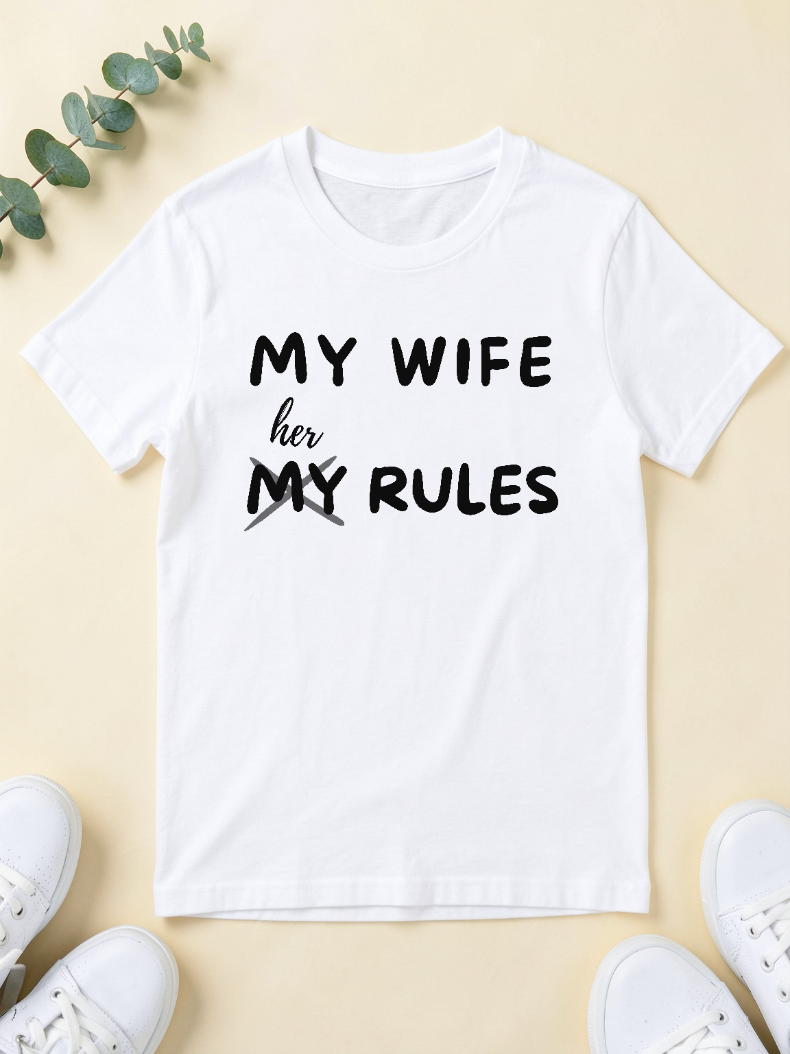 My Wife, Her Rules — flat lay [kk-ai-shoot]