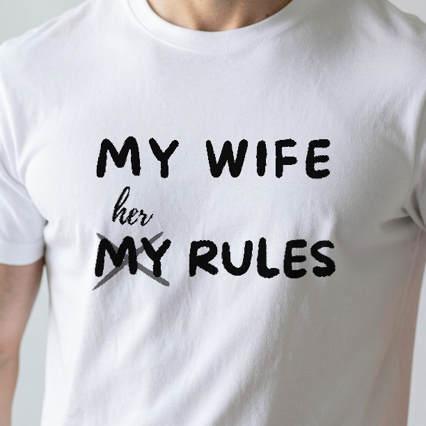 My Wife, Her Rules — print detail [kk-ai-shoot]