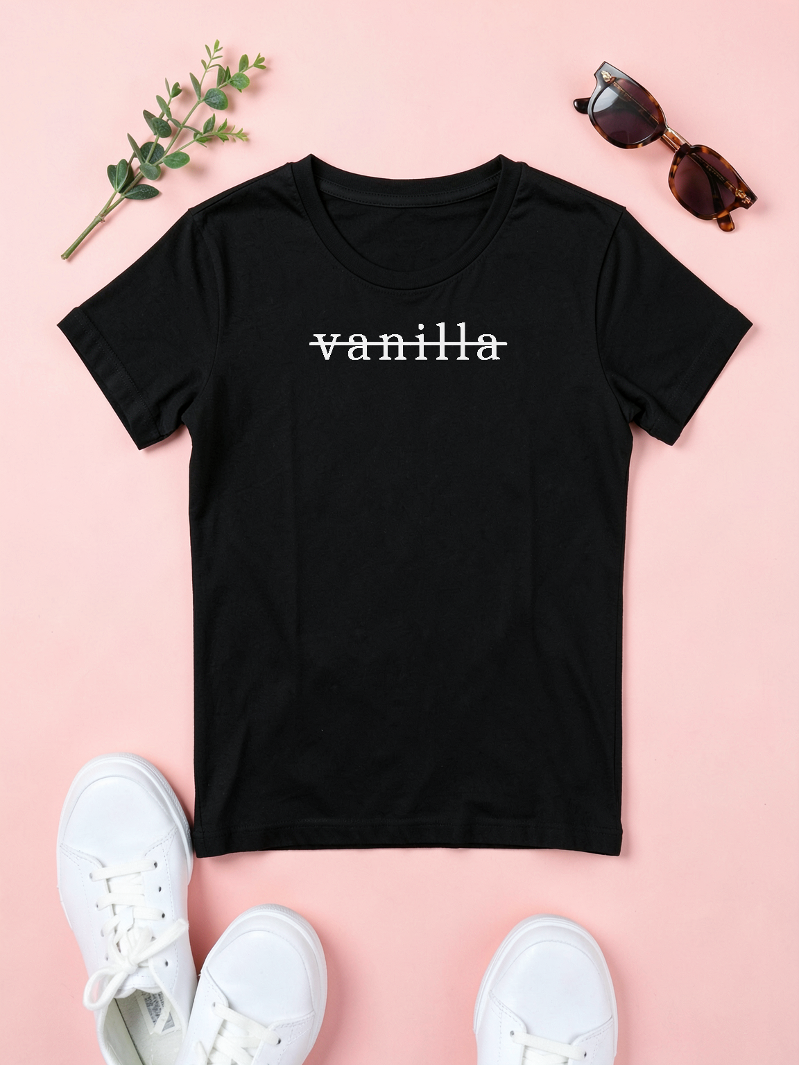 Not Vanilla — styled flat lay [kk-ai-shoot]