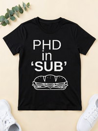 PhD in Sub — flat lay [kk-ai-shoot]