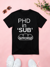 PhD in Sub — styled flat lay [kk-ai-shoot]