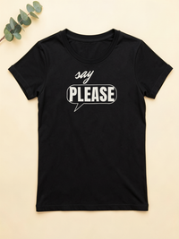Say Please — flat lay [kk-ai-shoot]