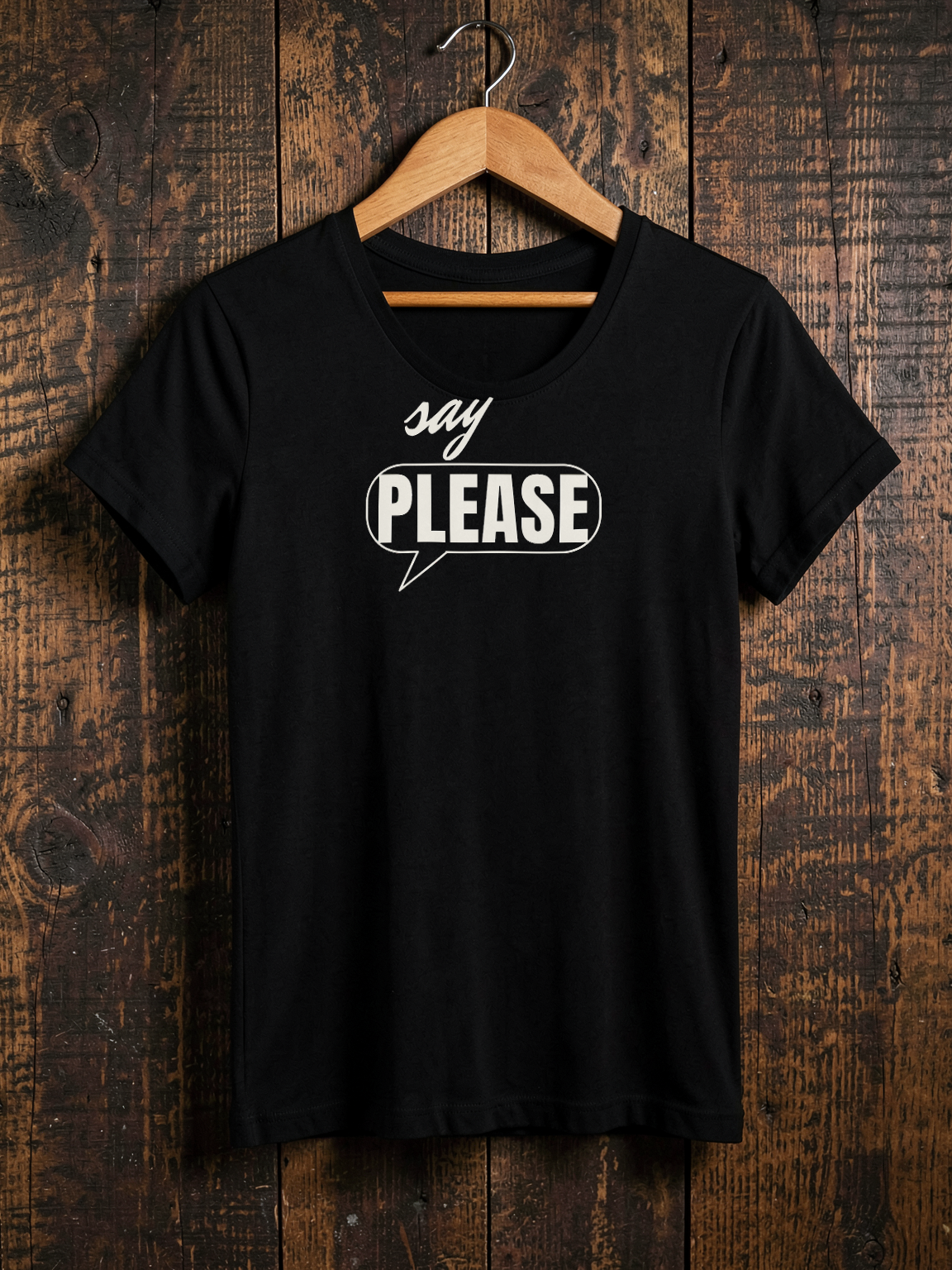 Say Please — on hanger [kk-ai-shoot]