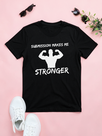 Submission Makes Me Stronger — styled flat lay [kk-ai-shoot]