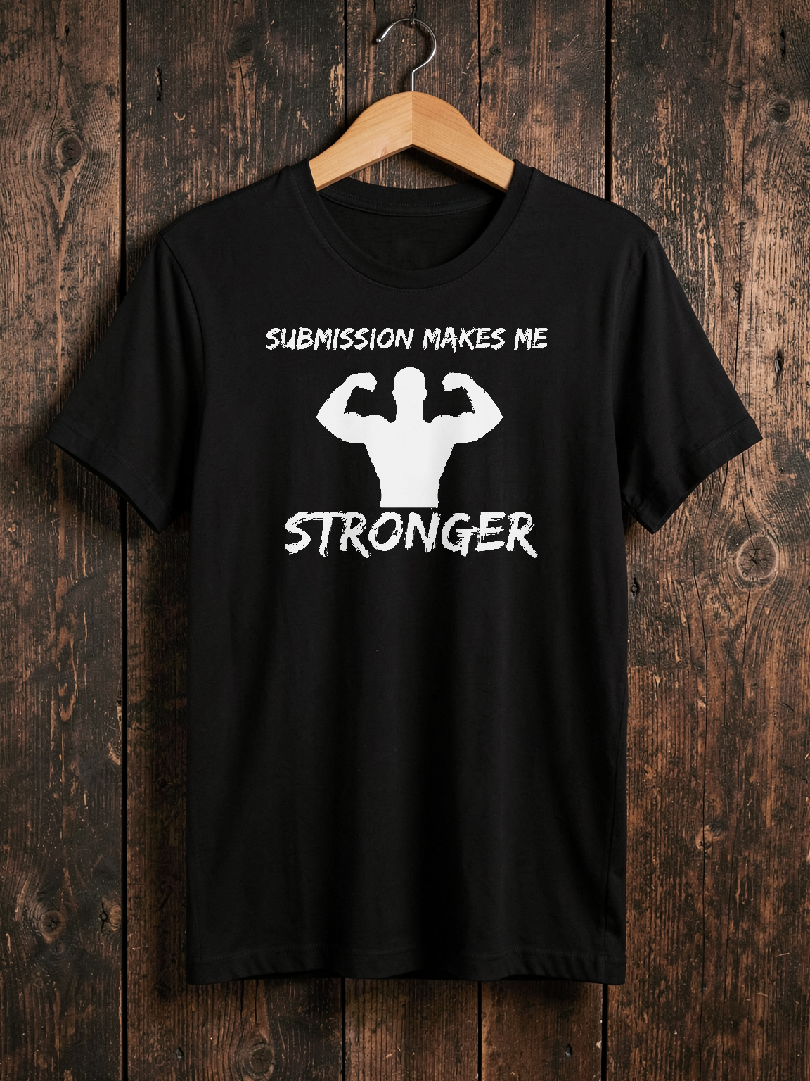 Submission Makes Me Stronger — on hanger [kk-ai-shoot]