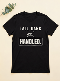 Tall, Dark and Handled — flat lay [kk-ai-shoot]