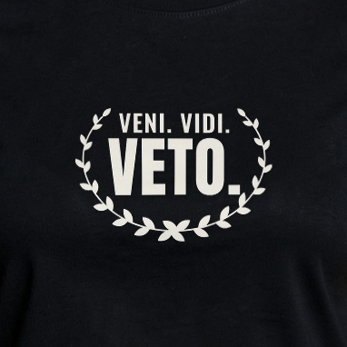 Veni. Vidi. Veto. — print detail [kk-ai-shoot]