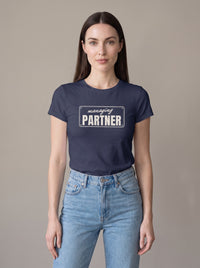 Managing Partner tee in Navy — front [kk-studio]