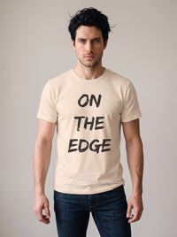 On the Edge tee in Soft Cream — front [kk-studio]