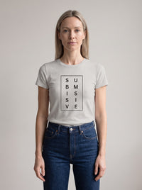 Submissive tee in Silver — front [kk-studio]