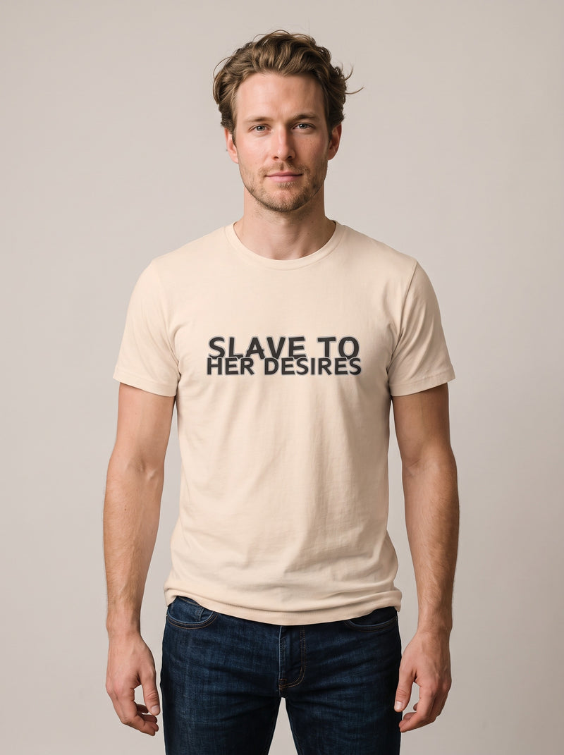 Slave to Her Desires tee in Soft Cream — front [kk-studio]